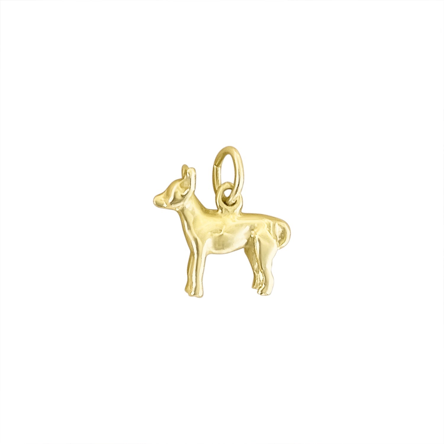 vintage gold chihuahua dog charm 