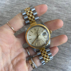 SOLD Vintage Rolex Oyster Perpetual Datejust 36mm Two Tone Watch