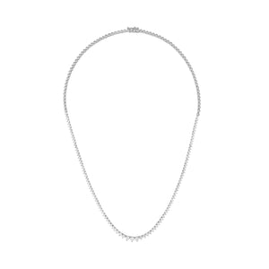 Vintage Graduated Diamond Partial Tennis Necklace 5CTS - Fewer Finer