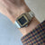 Vintage Cartier Santos Galbeè Two Tone with Silver Dial - Fewer Finer