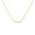 14k gold bar necklace