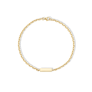 14k gold bar bracelet