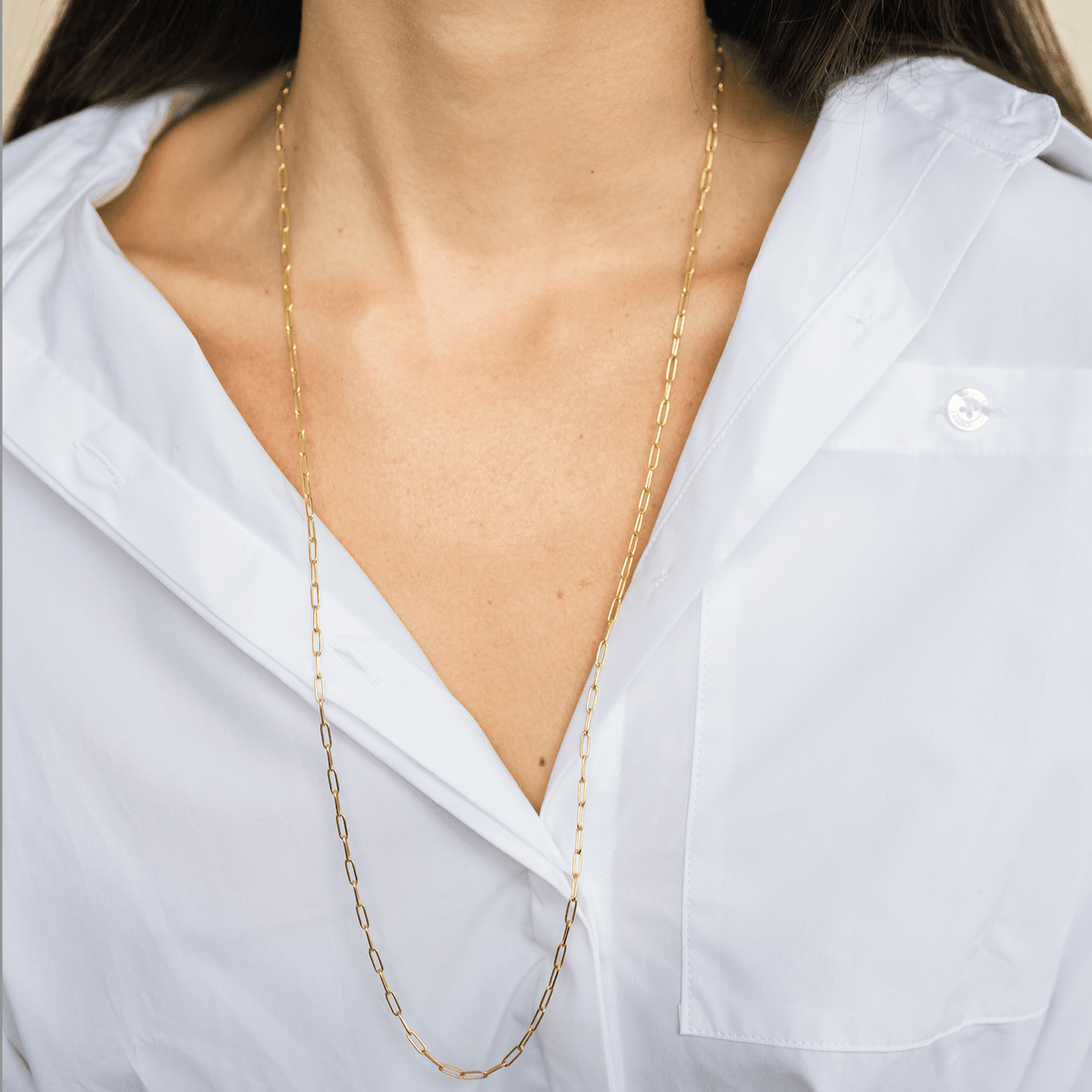 SOLD Vintage 18K Link Chain