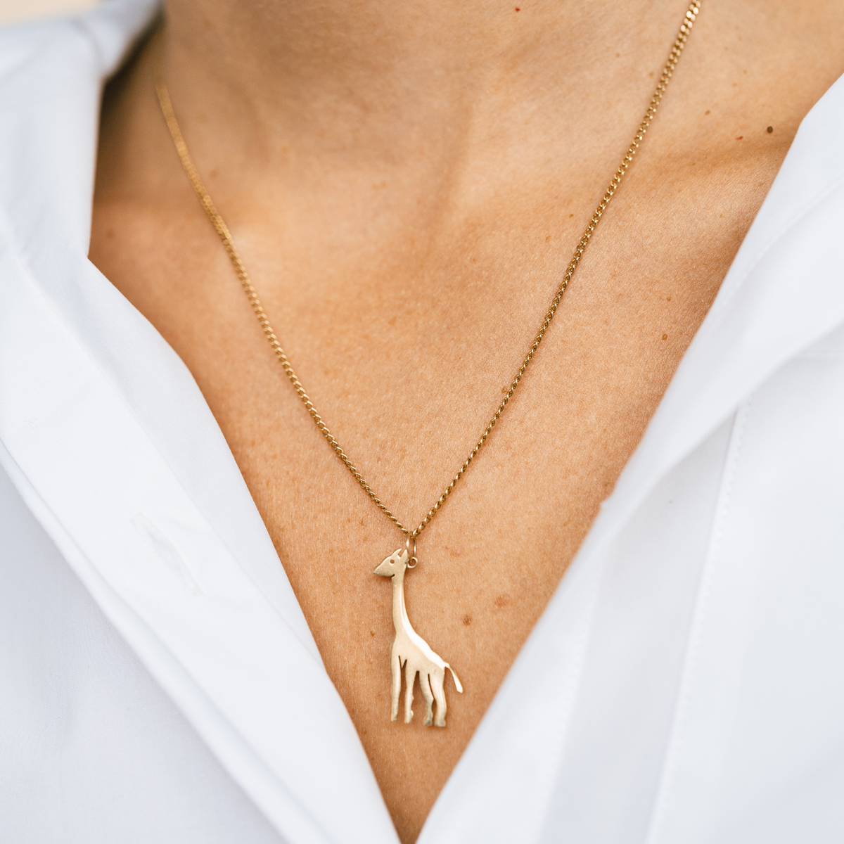 SOLD Vintage Flat Giraffe Charm