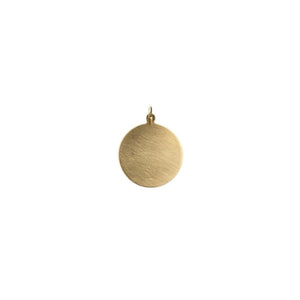 Vintage Plain Circle Charm by Fewer Finer