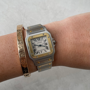 SOLD Vintage Cartier Santos Galbée 29mm Two Tone Watch