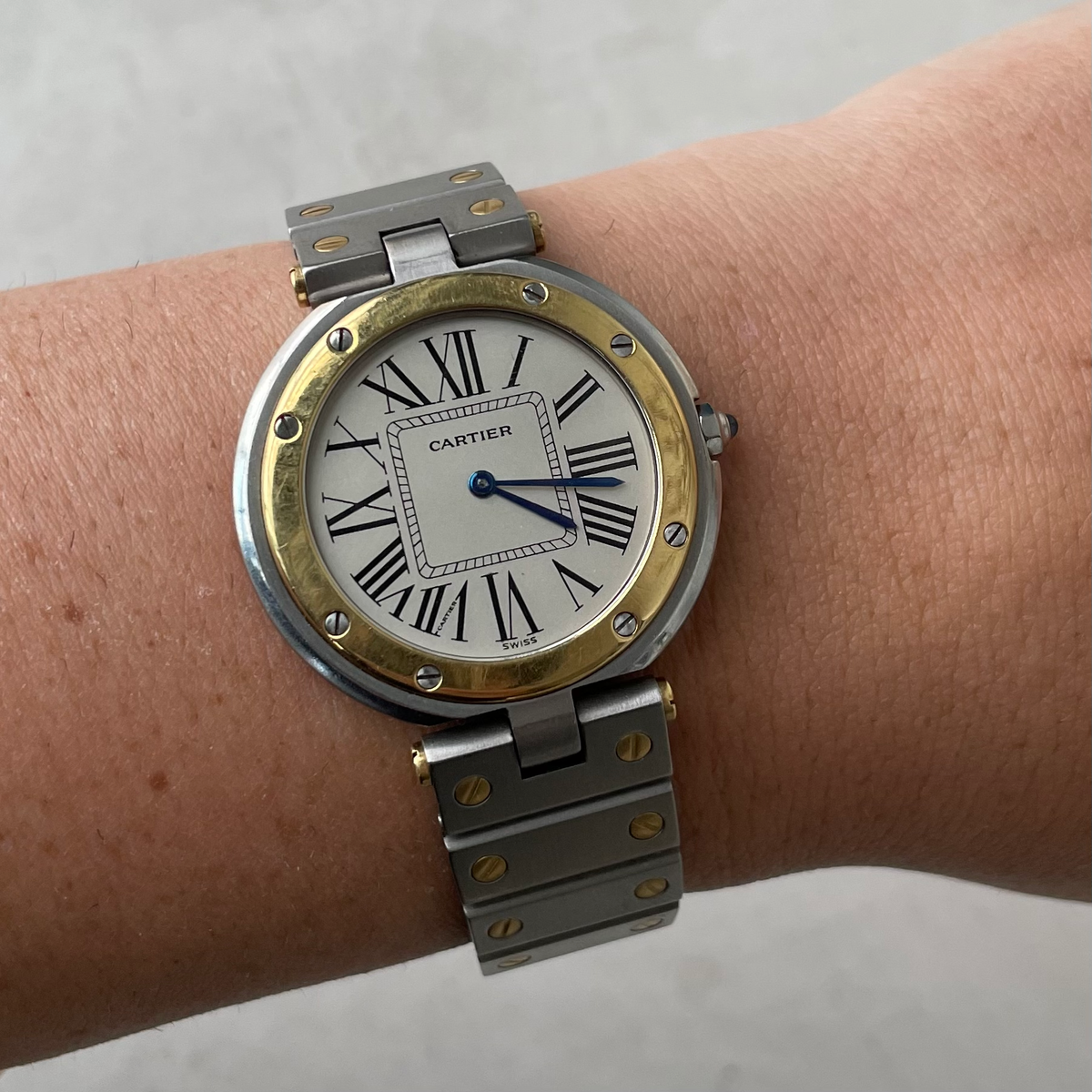 SOLD Vintage Cartier Santos Vendôme Ronde Two Tone Watch