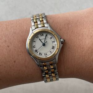 SOLD Vintage Cartier Panthère Cougar 26mm Two Tone Watch