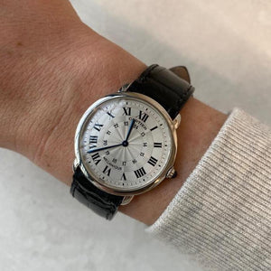SOLD Vintage Cartier Ronde Louis Mechanical Platinum Watch