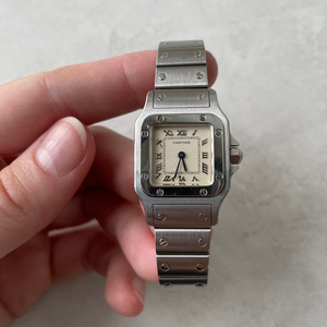 SOLD Vintage Cartier Santos Galbée 24mm Steel Watch