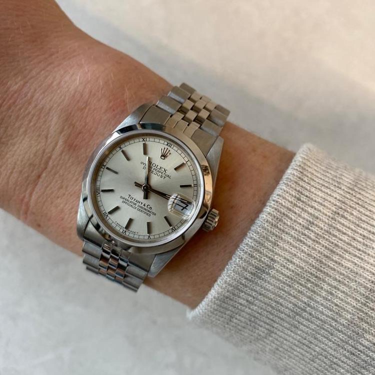 SOLD Vintage Rolex Tiffany & Co. Datejust Steel Watch