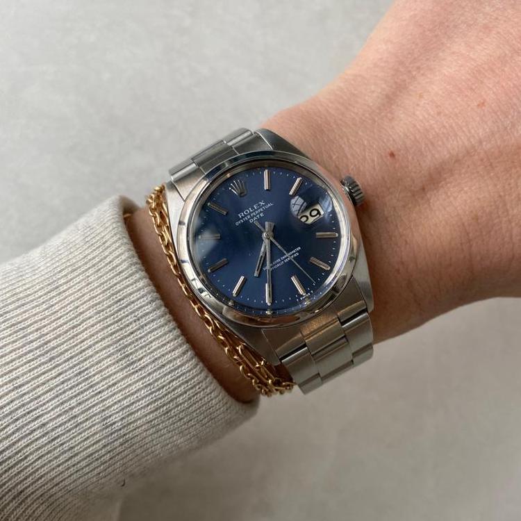 SOLD Vintage Rolex Oyster Perpetual Date Steel Watch