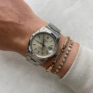 SOLD Vintage Rolex Oyster Perpetual Date 34mm Steel Watch