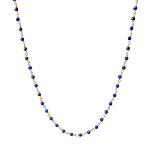 Blue Lapis 14k gold necklace