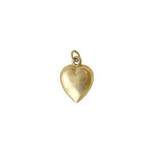 Vintage Gold Heart Charm by Fewer Finer