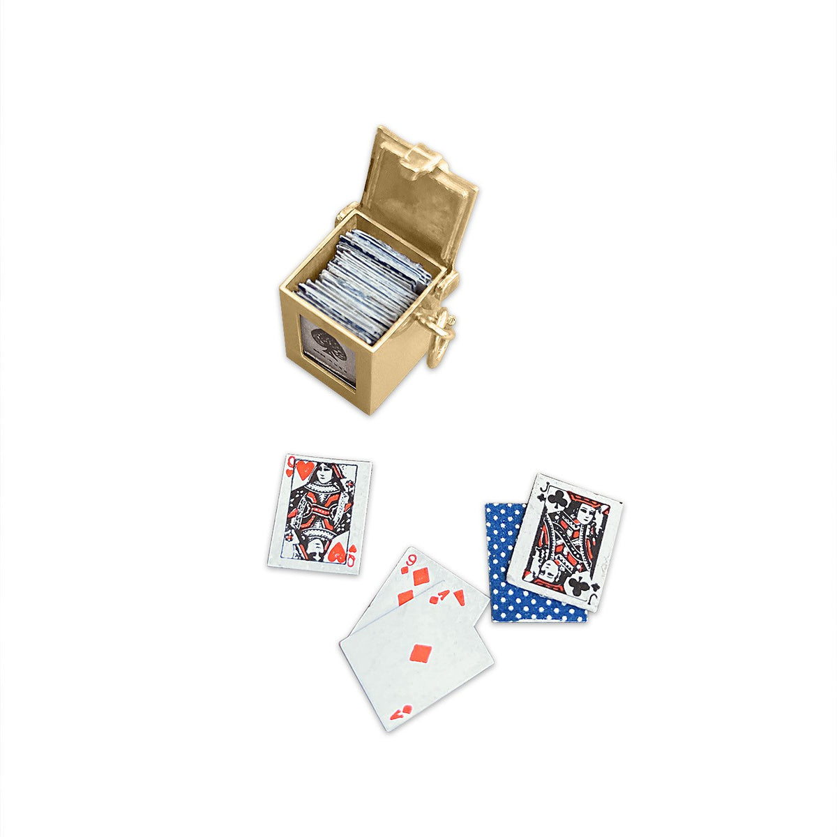 SOLD Vintage Deck of Cards Charm