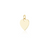 14k solid gold engravable heart charm