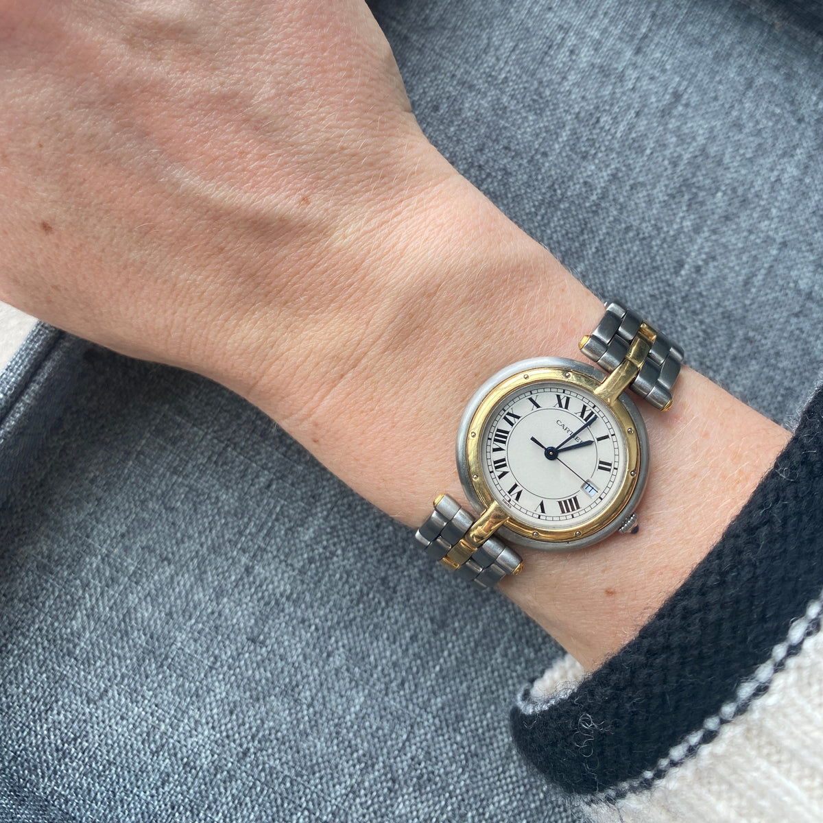 SOLD Vintage Cartier Panthere Vendome 30mm Two Tone Watch