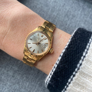SOLD Vintage Rolex Oyster Perpetual Date 25mm 18K Watch