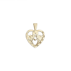 Vintage Lovebirds Charm by Fewer Finer