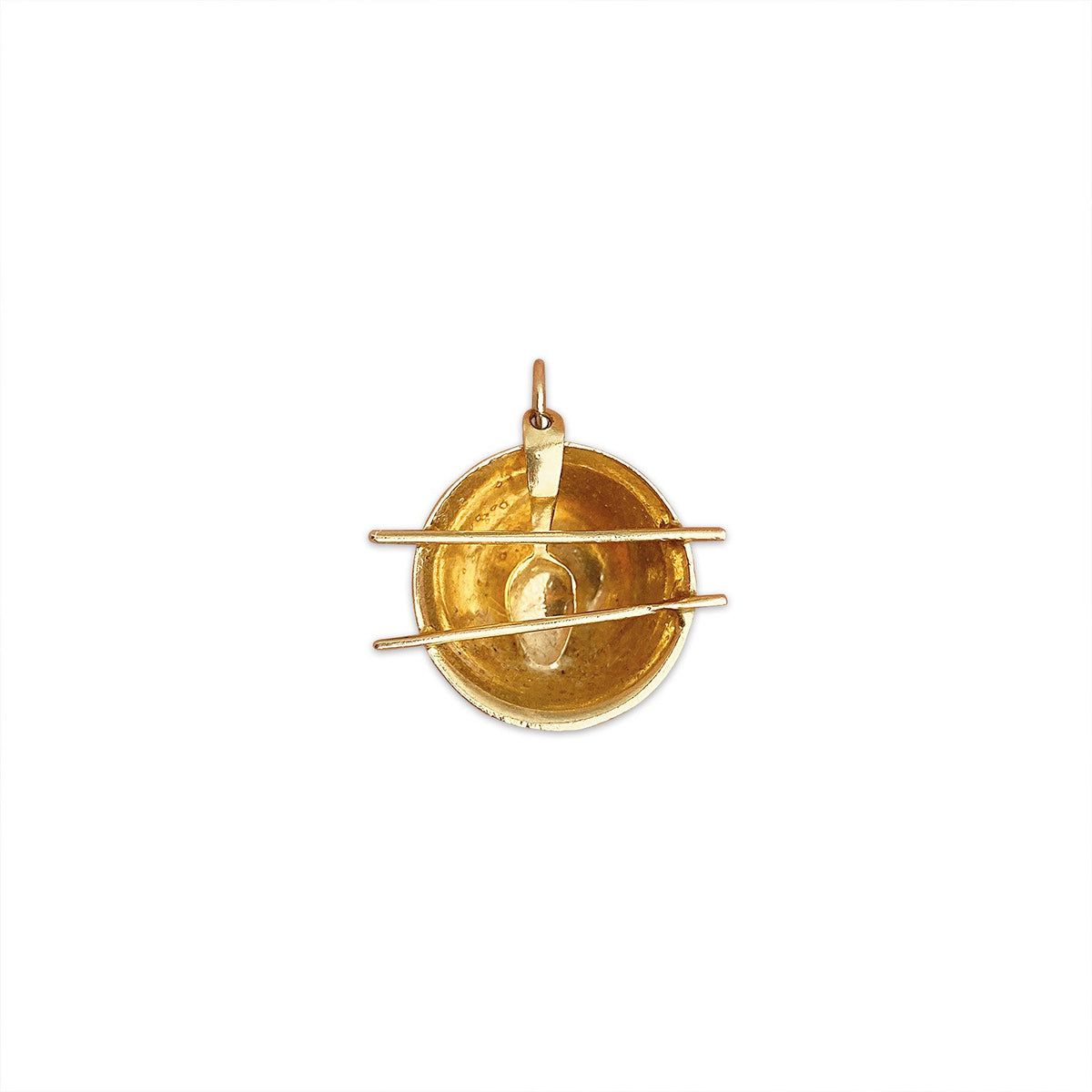 14k Gold Vintage Ramen Bowl Charm with Chopsticks