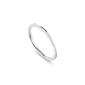 14k solid white gold engravable band